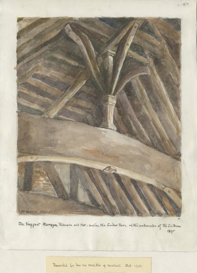Mavesyn Ridware Hall - Gatehouse: painting 作： 学校英語