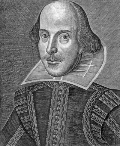 ウィリアム・シェイクスピアの肖像、マーティン・ドローシャウトの彫刻（1560年頃〜1642年頃 作： School English