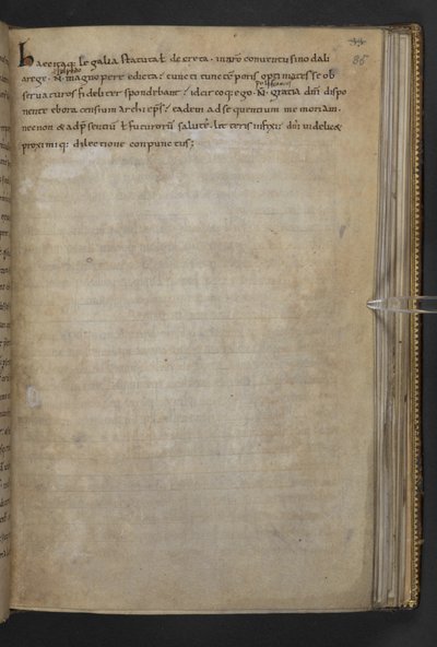 Thureth；ラテン語と古英語によるアングロ・サクソン法コード6世Æthelred、Cotton MS Claudius A III f.35r 作： School English