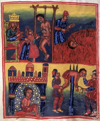 「聖ジョージの行為」からの拷問と死のシーン 作： School Ethiopian