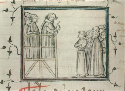 賢者シャルル5世（1338-80） 1364年、パリのレザールでの説教 作： School French