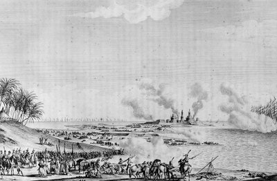 ナポレオン・ボナパルト（Napoleon I Bonaparte）が率いたエジプト遠征（Conquete of Egypt）（1798年～1801年 作： School French