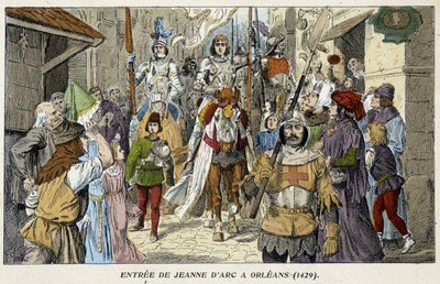 ジャンヌ・ダルクのオルレアンへの入場（1429年）。 作： School French