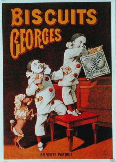 ビスケット「Georges」の広告ポスター（カラーリトグラフ） 作： School French