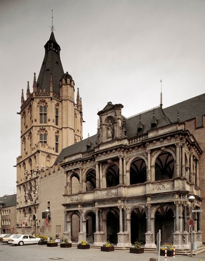 ケルンの市庁舎の風景。ドイツ 作： School German