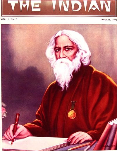 ラビンドラナート・タゴール卿（1861-1941） 作： School Indian