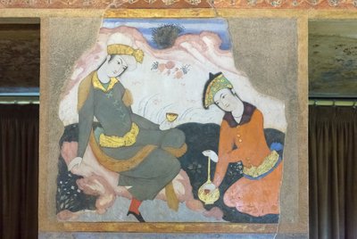 チェヘル ソトゥーン パレス、エスファハーン、イランでフレッシュ 作： School Iranian