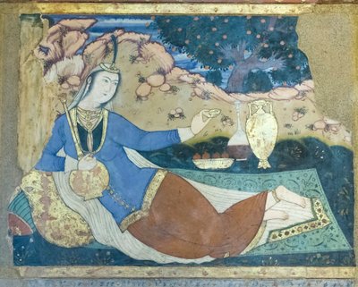 チェヘル ソトゥーン パレス、エスファハーン、イランでフレッシュ 作： School Iranian