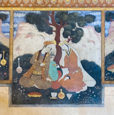 Tuoreena Chehel Sotoun Palacessa, Esfahanissa, Iranissa 作： School Iranian