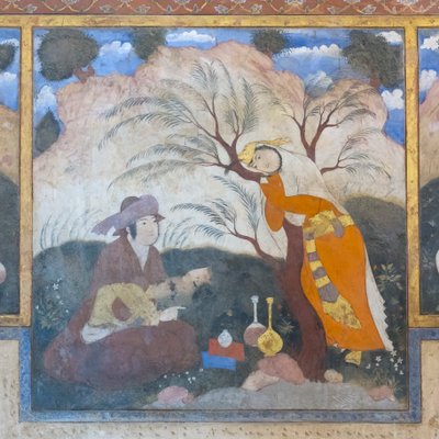 チェヘル ソトゥーン パレス、エスファハーン、イランでフレッシュ 作： School Iranian