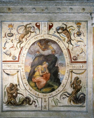 コジモ1世（1519-74）のバスルームの壁 作： School Italian