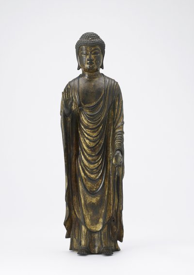 無限の光を持つ仏陀「阿弥陀如来」 鎌倉時代（金銅製 作： Japanese School