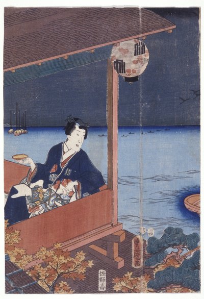 源氏（色木版画） 作： School Japanese