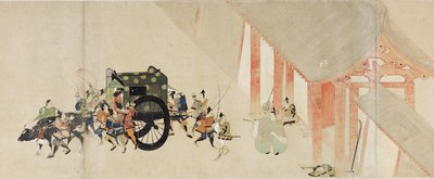 戦国絵物語 六波羅行幸 (戦国絵物語 六波羅行幸) - 無名作 紙本水彩・墨 二巻 作： School Japanese
