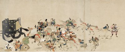 戦国絵物語 六波羅行幸 (戦国絵物語 六波羅行幸) - 無名作品 紙本水彩・墨 三巻 作： School Japanese