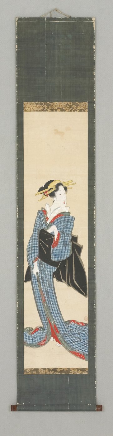 着物姿の立像 作： Japanese School
