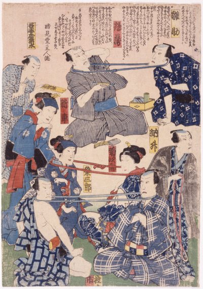 三連祭壇画、俳優の「綱引き」首付き（写真） 作： School Japanese