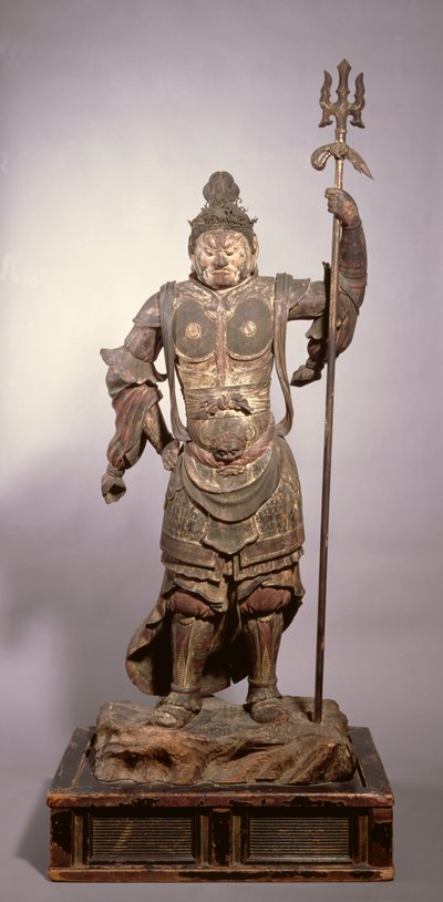 南北朝時代から室町時代の南北朝時代の仏教守護者蔵長天 作： Japanese School