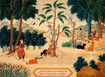 仏教説話のイラスト、1920年頃（カラーリトグラフ） 作： School Laotian