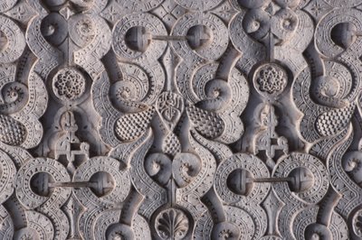 1565年にサーディアンが建てた壁の詳細（スタッコ製 作： School Moroccan