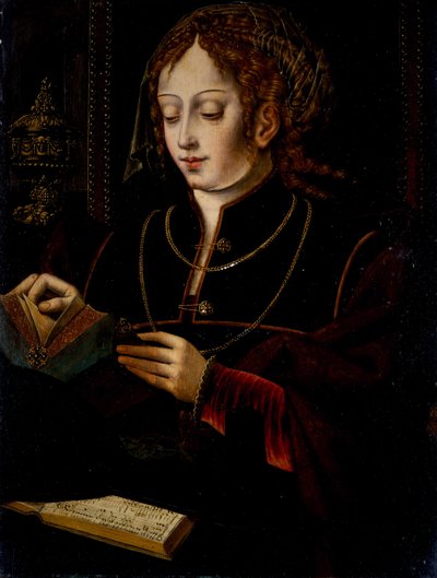 マグダレンのマリア 1520年頃 樫の木に油彩 作： School Netherlandish