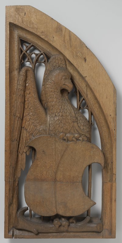オルガンケースのパネル、c。 1510-20（多色の痕跡のあるオーク） 作： School Netherlandish