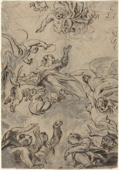 聖母被昇天 17世紀半ば （ペン・インク） 作： School Netherlandish