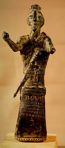 戦士の彫像 紀元前1200年頃 （ブロンズ 作： School Persian