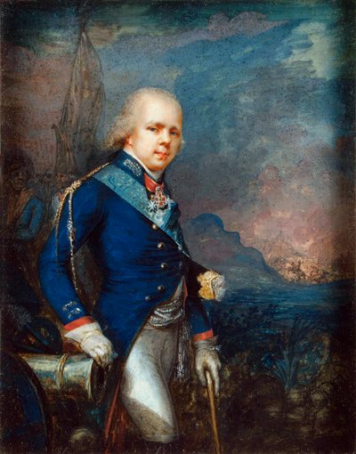 Constantin Pavlovitch de Russie - Novi parの戦いの前のロシア大公コンスタンティン・パブロビッチ(1779-1831)の肖像 Anonymous 作： School Russian