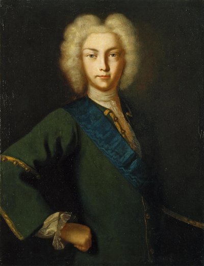 Pierre II de Russie - ロシア皇帝ピョートル2世の肖像（1715-1730） par Anonymous 作： School Russian