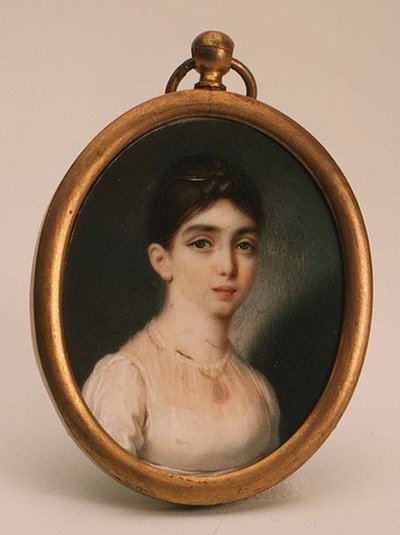 ダーリヤ・ミハイロヴナ・オポチニナ（1788-1854）の肖像 作： School Russian