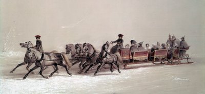 アレクサンダー2世一家のソリ乗り ロシアの学校 作： School Russian