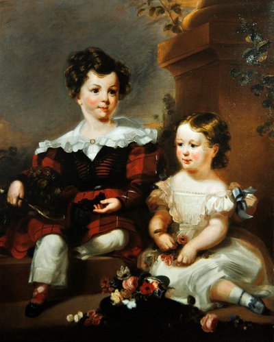 ストラロックのジョン・ラムゼイの肖像（油彩・キャンバス） 作： School Scottish
