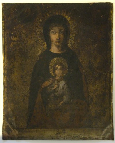 Ristiinnaulitseminen (Madonna On Verso) (öljy kuparilla) 作： School Spanish