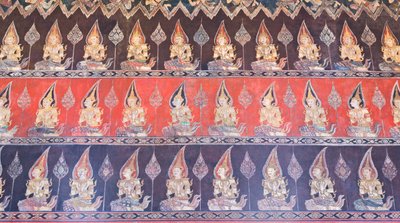 王爺の宮殿、ブッディサワン礼拝堂の壁画（絵画） 作： School Thai