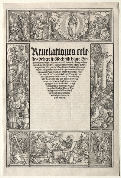 国境 - キリストの洗礼とともに 作： School of Albrecht Dürer