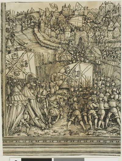 マクシミリアン1世の凱旋門より ハンガリー戦役 作： School of Albrecht Dürer