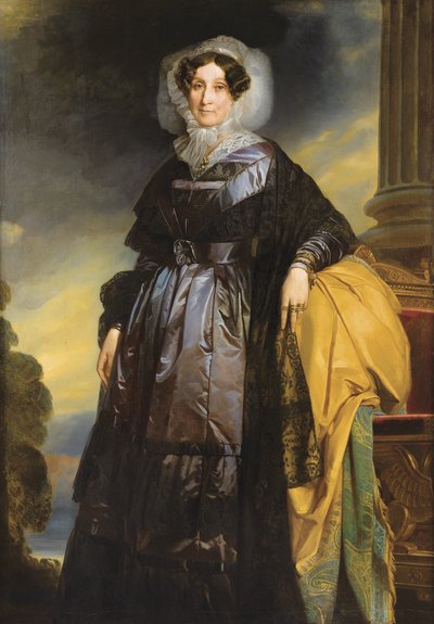 オルレアンのアデレードの肖像1777-1847 作： School of Franz Xaver Winterhalter