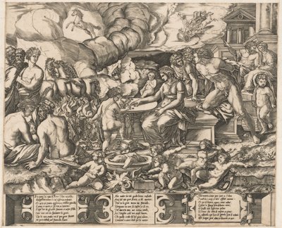 愛のアレゴリー 作： School of Marcantonio Raimondi, after Baccio Bandinelli