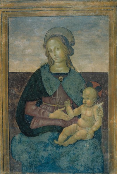 聖母子 作： School of Perugino