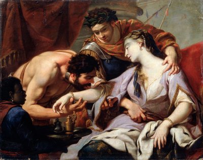 「女王と奴隷」、17世紀 作： School of Simon Vouet
