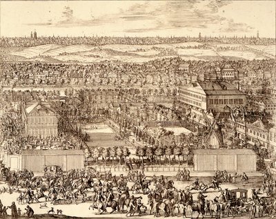 ジャーマンクォーターネメツカヤスロボダ、モスクワ右側、1705年 作： Schoonebeek