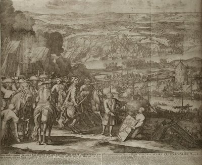 1696年のロシア軍によるトルコ要塞アゾフ包囲、um 1700 作： Schoonebeek