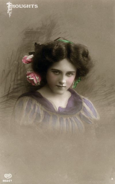 「思考」、c1890-1910。 作： Schwerdffeger and Co