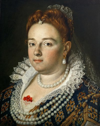 ビアンカカペッロ1548〜1587年の肖像画、トスカーナ大公爵、1585-1586年 作： Scipione Pulzone