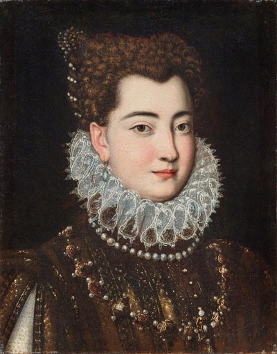 Clelia Farnese 1552-1613 の肖像、16 世紀後半 作： Scipione Pulzone