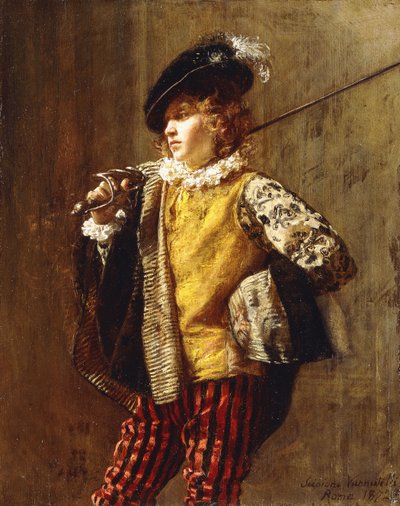 優雅な廷臣、1872年 作： Scipione Vannutelli