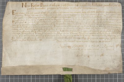 トーマス・ジェームズに大学から発行されたディプロマ 作： Scottish School