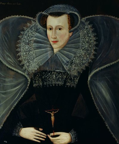 スコットランドのメアリー女王の肖像（1542-87） 作： Scottish School