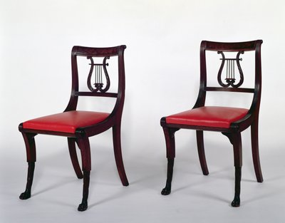 ダンカンフィフワークショップのサイドチェア、1810-20（マホガニー） 作： Scottish School